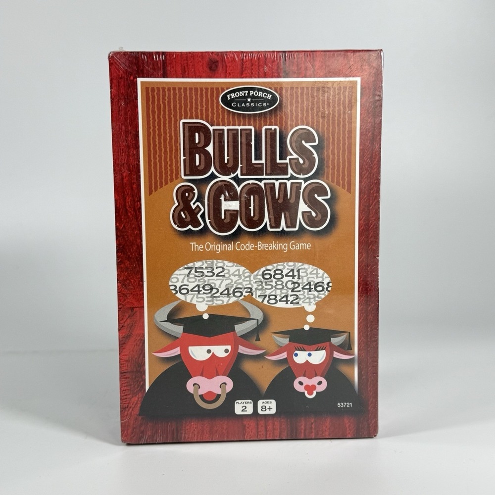 Bulls and Cows - The Original Code Breaking Game - New - Sealed